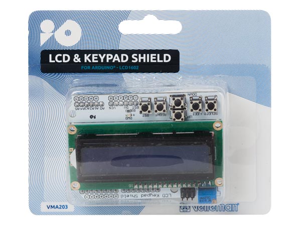 Lcd & keypad shield para arduino Lcd 1603 - Imagen 5